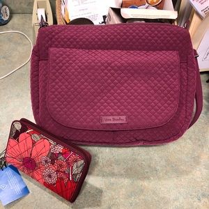 Vera Bradley Carson Shoulder Bag Hawthorn Rose NWT